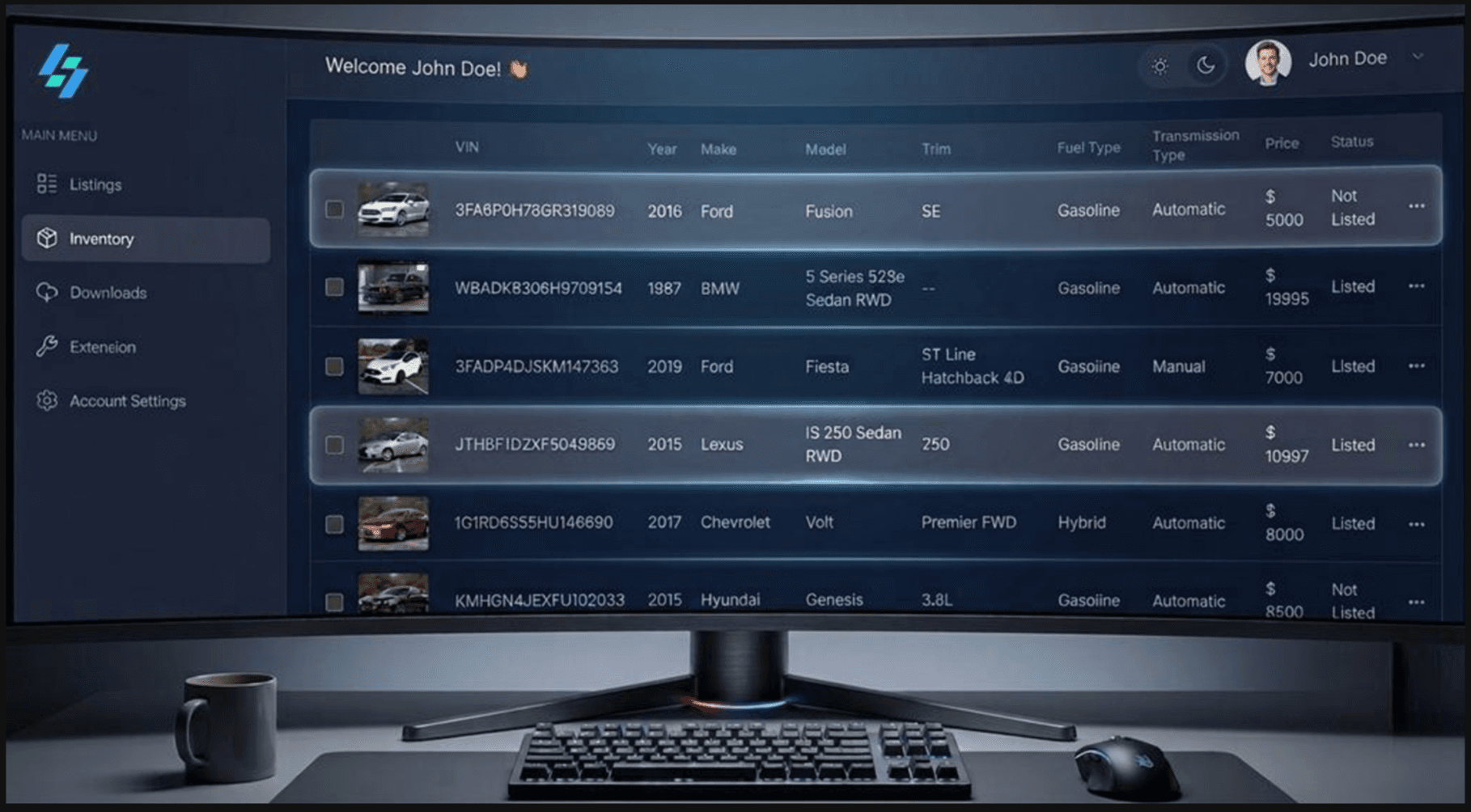 ListCentral inventory sync – paste a link and fetch your full inventory